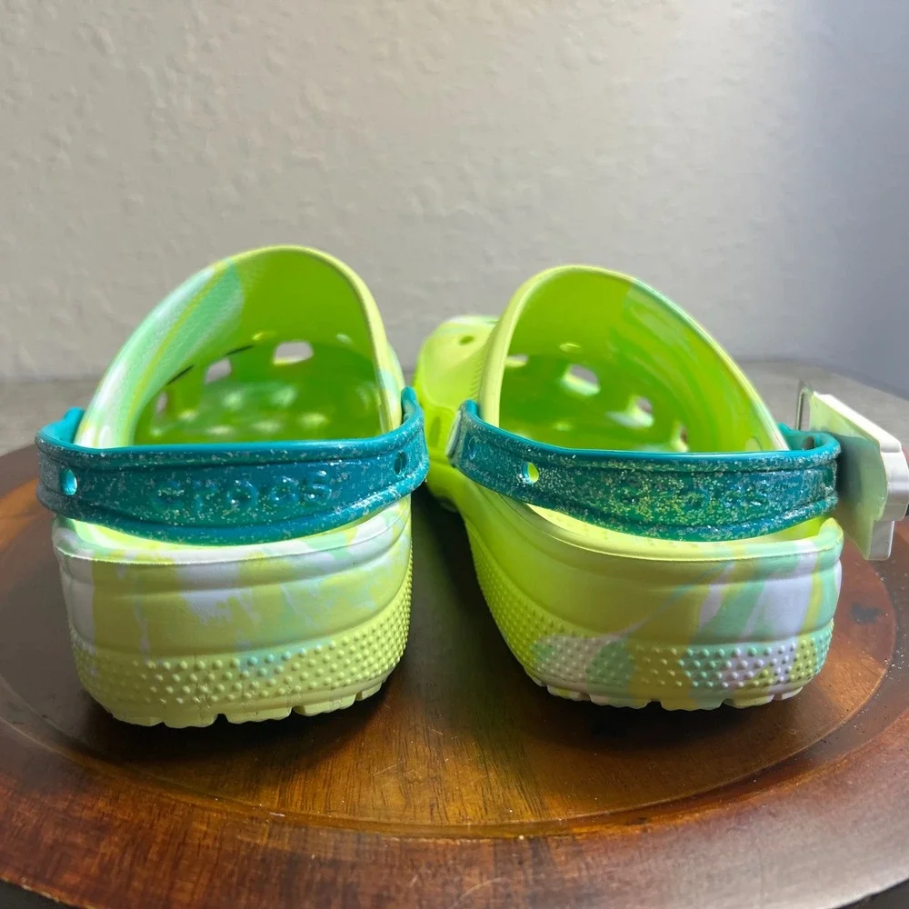 Jimmy Buffet Margaritaville Crocs X Mens 9 Woman 11 Shoes Tropical Bottle Opener